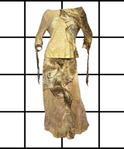 A/W2001 Roberto Cavalli Runway Silk/Poly Set