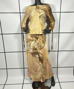 A/W2001 Roberto Cavalli Runway Silk/Poly Set