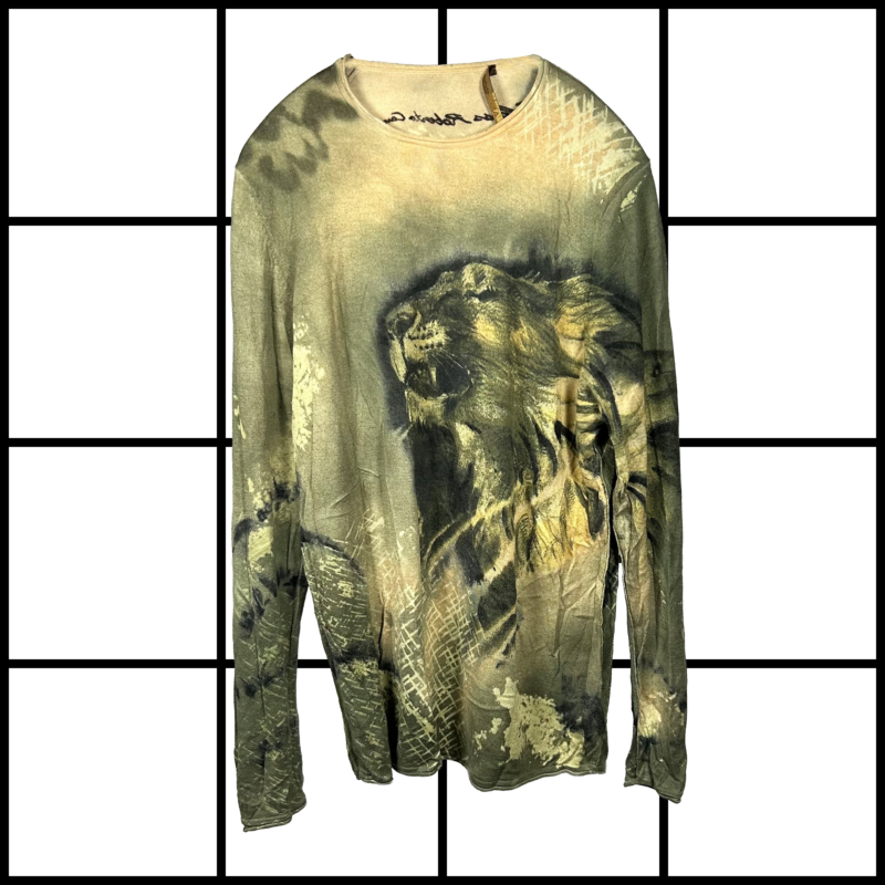 2000s Roberto Cavalli Class Tiger Print Longsleeve Tshirt
