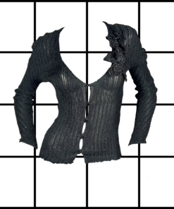 2000's Roberto Cavalli Flower Embroidery Mesh Cardigan