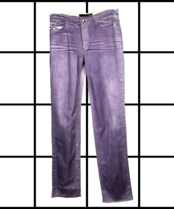 2000s Roberto Cavalli Just Purple Straight Leg Jeans