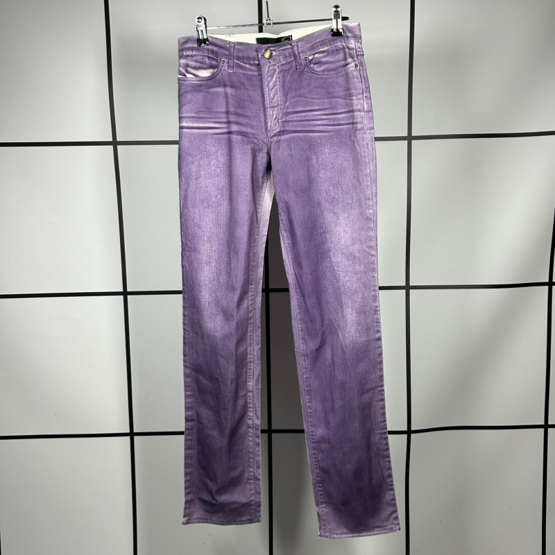 2000s Roberto Cavalli Just Purple Straight Leg Jeans