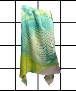 S/S2001 Roberto Cavalli Silk Psychedelic Print Skirt