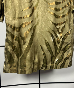 2000s Roberto Cavalli Silk Animal Print Short Sleeved Tshirt - Image 7