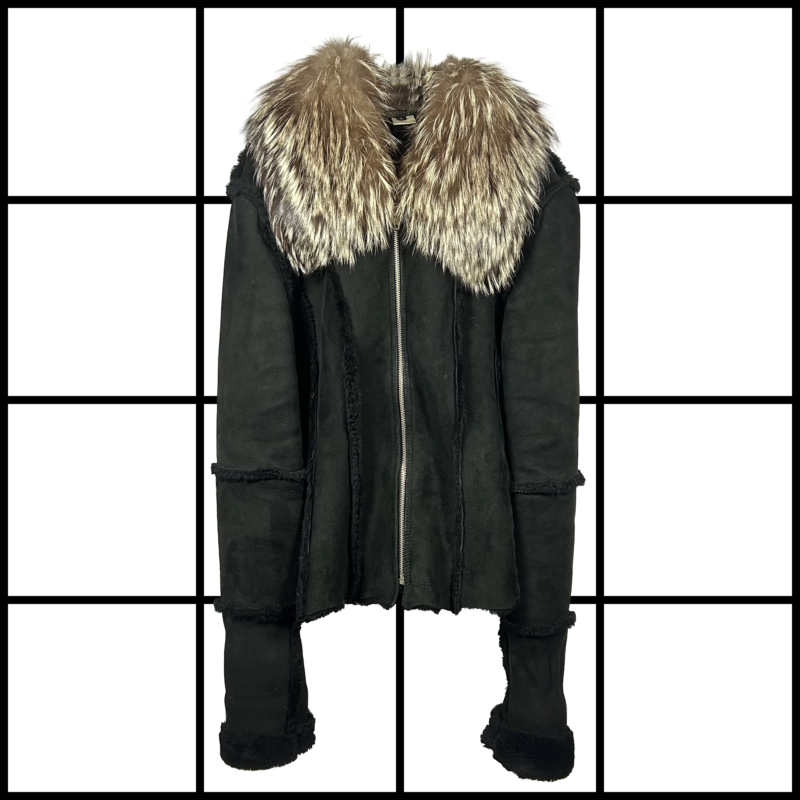 A/W2006 Roberto Cavalli Suede Wool Lined Jacket