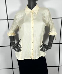 2000s Roberto Cavalli Snake Button Silk Button Up