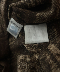 2000's Roberto Cavalli Sand Erosian Silk Shirt - Image 10