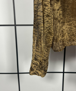 2000's Roberto Cavalli Sand Erosian Silk Shirt - Image 4