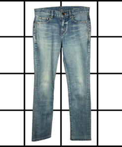 A/W2021 Saint Laurent Blue Washed Denim Jeans