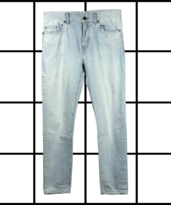 2017 Saint Laurent Light Blue Denim Jeans by Hedi Slimane
