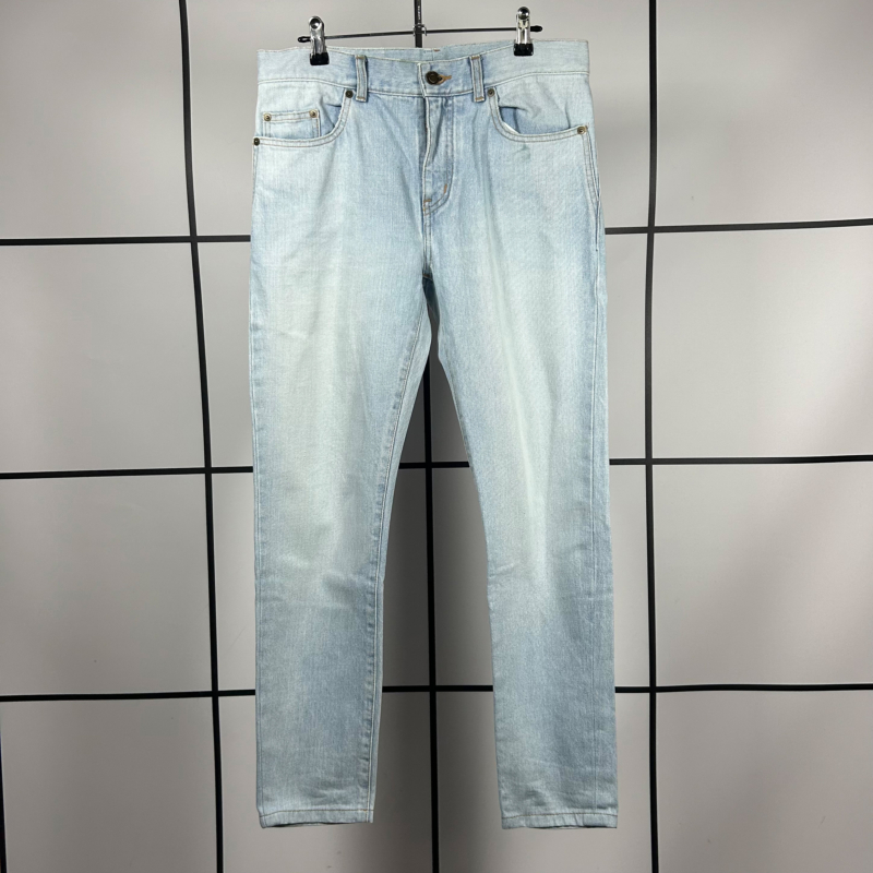 2017 Saint Laurent Light Blue Denim Jeans by Hedi Slimane