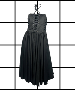 1990s Thierry Mugler Lace Up Corset Dress