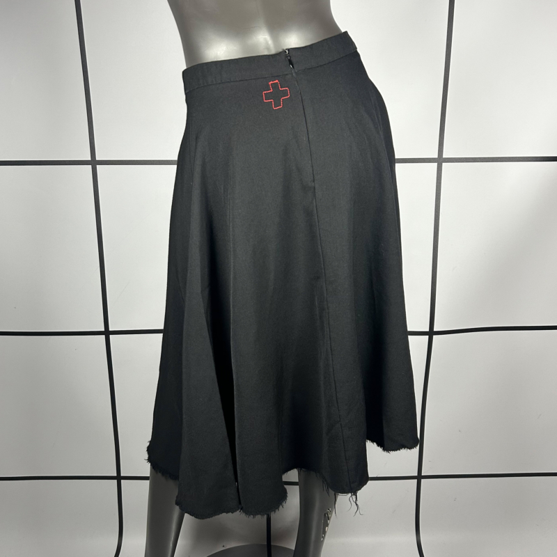 2000s A.F.Vandevorst Wool Midi Skirt