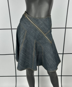 2000s Alaïa Asymmetric Zip Skirt