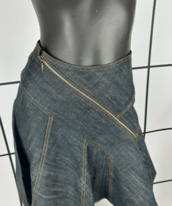 2000s Alaïa Asymmetric Zip Skirt - Image 2