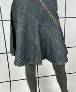 2000s Alaïa Asymmetric Zip Skirt - Image 5