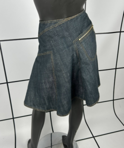 2000s Alaïa Asymmetric Zip Skirt - Image 6
