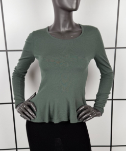 2000s Alaïa Peplum Wool Blend Top