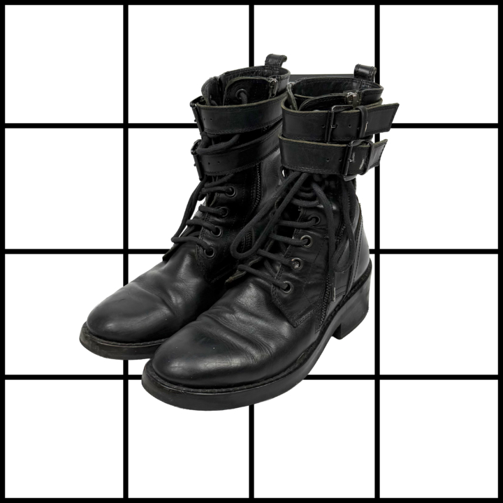 2010s Ann Demeulemeester Buckled Biker Ankle Boots