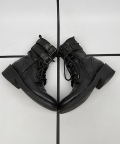 2010s Ann Demeulemeester Buckled Biker Ankle Boots - Image 3