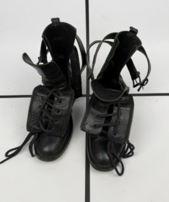 2010s Ann Demeulemeester Buckled Biker Ankle Boots - Image 7
