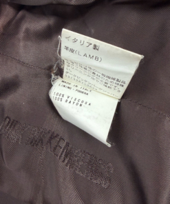 2000s Dirk Bikkembergs Brown Leather Pierced Jacket - Image 11