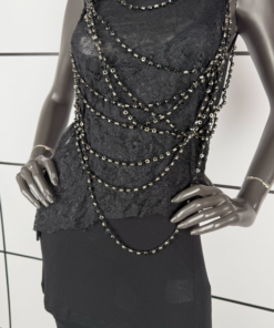A/W2009 Givenchy Double Layered Beaded Top - Image 3