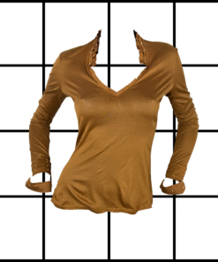 2000s Gucci Stutted Cutout Sleeve Top
