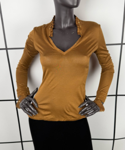 2000s Gucci Stutted Cutout Sleeve Top