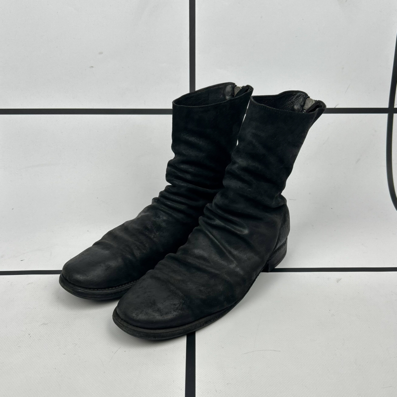 2010s Guidi 796 Reverse Horse Leather Backzipped Boots