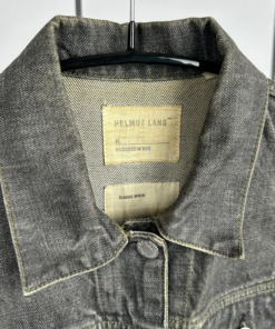 1999 Helmut Lang Dark Grey Wash Classic Denim Jacket - Image 3