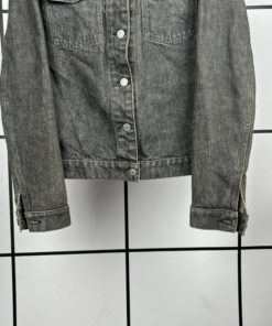1999 Helmut Lang Dark Grey Wash Classic Denim Jacket - Image 4