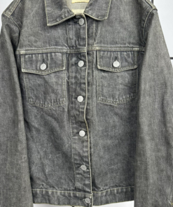 1999 Helmut Lang Dark Grey Wash Classic Denim Jacket - Image 5