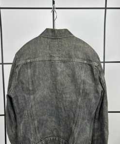 1999 Helmut Lang Dark Grey Wash Classic Denim Jacket - Image 7