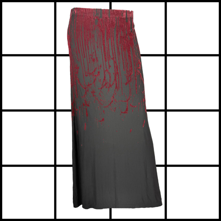 A/W1998 Jean Paul Gaultier Blood Drip Maxi Skirt