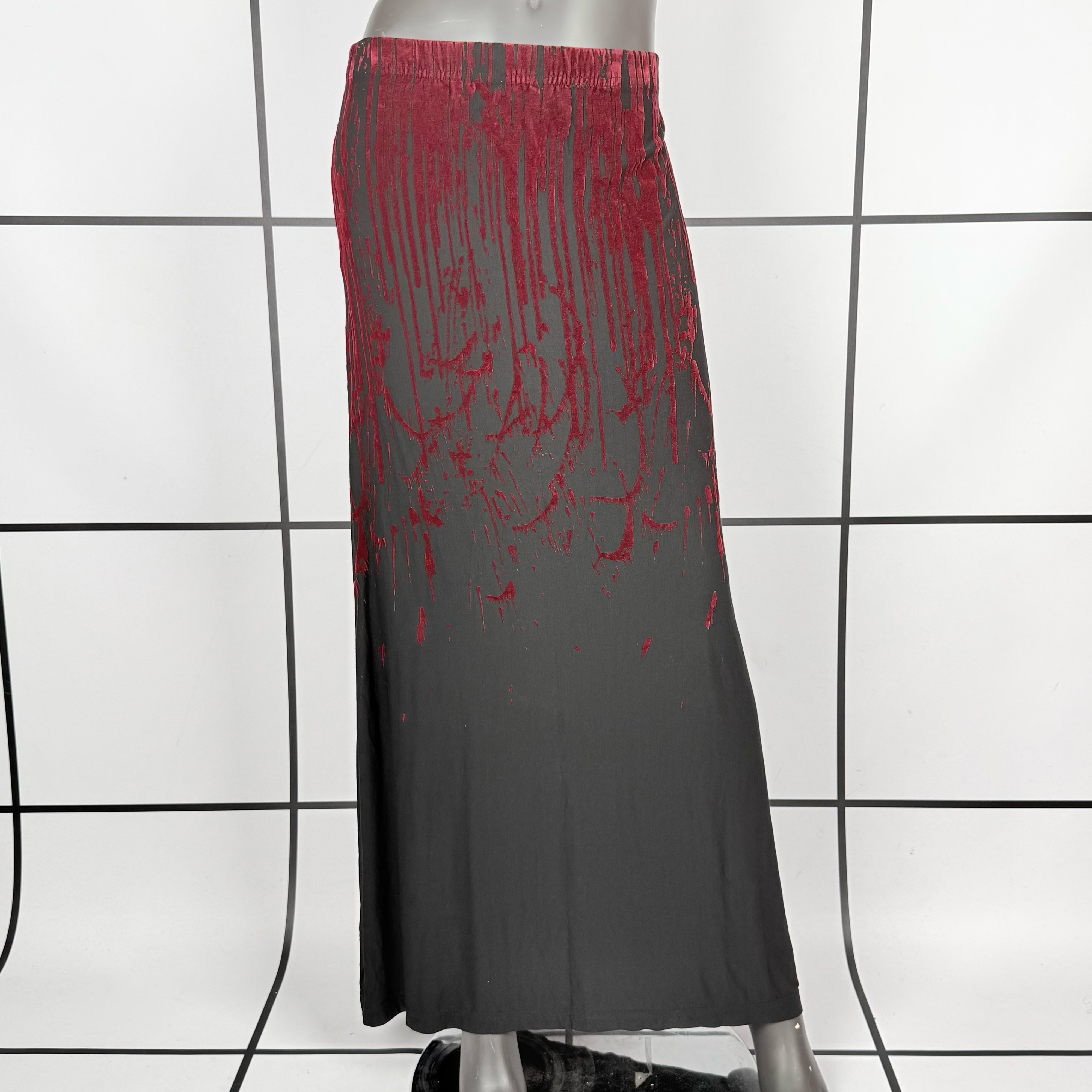 A/W1998 Jean Paul Gaultier Blood Drip Maxi Skirt
