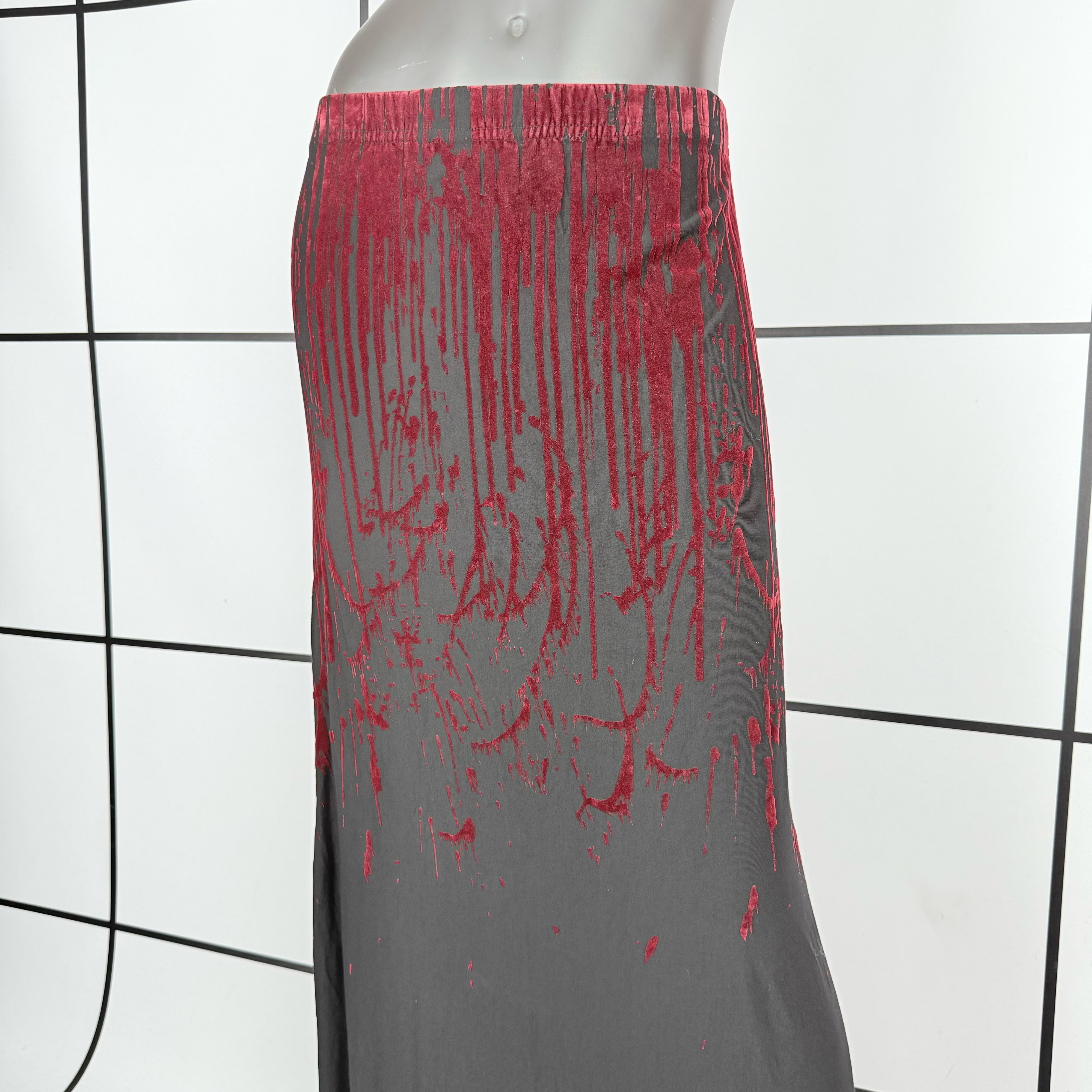 A/W1998 Jean Paul Gaultier Blood Drip Maxi Skirt - Image 3