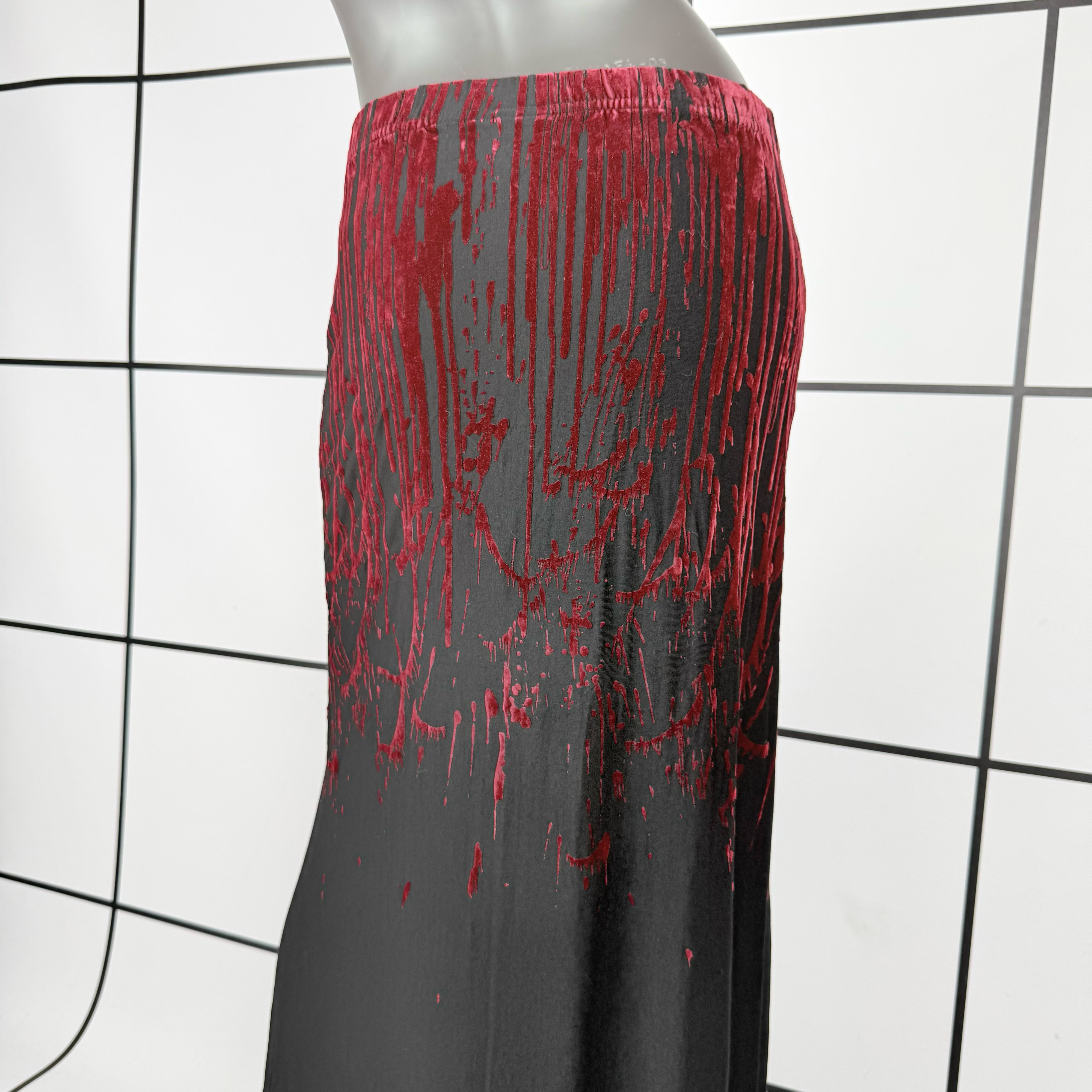 A/W1998 Jean Paul Gaultier Blood Drip Maxi Skirt - Image 5