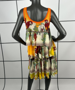 2000s Jean Paul Gaultier Parrot Paradise Midi Dress - Image 5