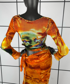 1990s Jean Paul Gaultier Psychedelic Girl Mesh Set - Image 10