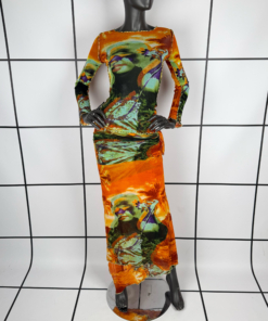 1990s Jean Paul Gaultier Psychedelic Girl Mesh Set - Image 2