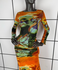 1990s Jean Paul Gaultier Psychedelic Girl Mesh Set - Image 5