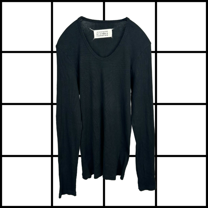 A/W2003 Maison Margiela Ribbed Cotton Sweatshirt