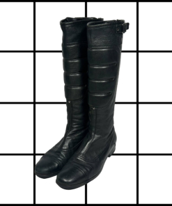 2000s Miu Miu Leather Mid Calf Moto Boots