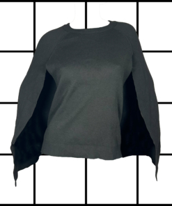 2000's Plein Sud Black Wool Cape