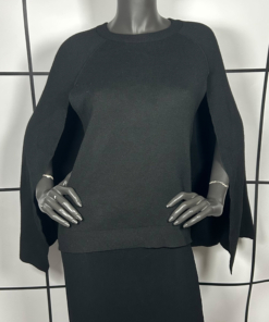 2000's Plein Sud Black Wool Cape