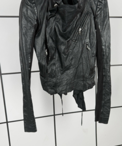 S/S2017 Rick Owens Ram Leather Biker Jacket - Image 3