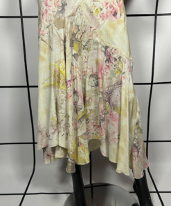 S/S2003 Roberto Cavalli Angels & Roses Silk Slip Midi Dress - Image 4