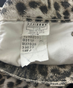 2000s Roberto Cavalli Snow Leopard Print Adjustable Widelegged Trousers - Image 12