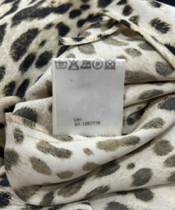 S/S2001 Roberto Cavalli Silk Asymmetric Leopard Print Slip Midi Dress - Image 11